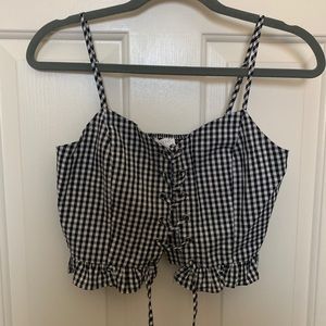 Gingham Crop Top